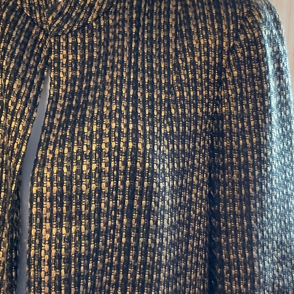 Elegant Black and Gold Women's Blazer - Picture 2 of 7